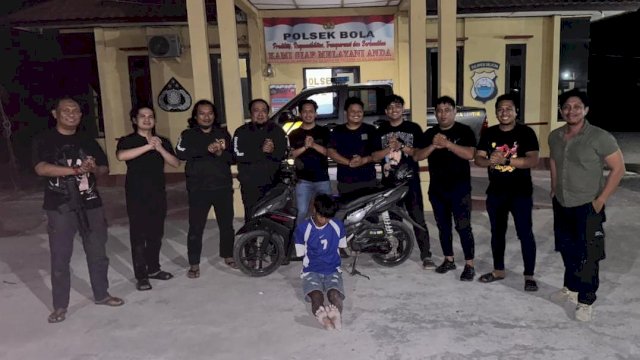 Tim gabungan Jatanras Satreskrim Polres Maros bersama Resmob Polsek Lau mengamankan terduga pelaku curanmor di Kabupaten Wajo beserta satu unit sepeda motor yang diduga berkaitan dengan kasus pencurian di Kecamatan Lau, Kabupaten Maros, Sulsel. Foto Humas Polres Maros