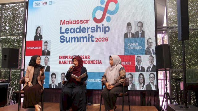Pelaksanaan press conference Makassar Leadership Summit (MLS) 2026 di Makassar. (Dok. Gita/HN)