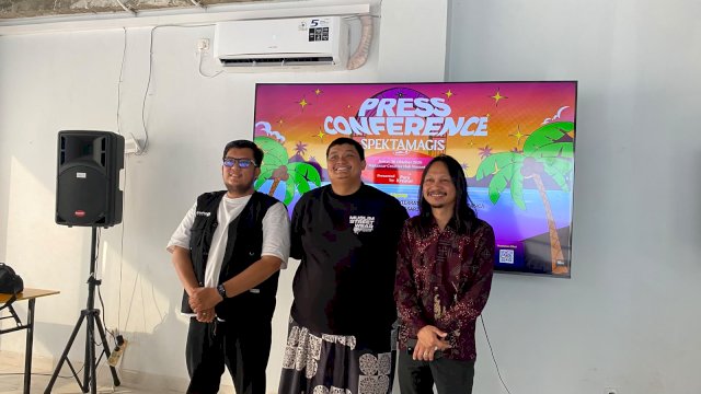 Press conference Spektamagis vil. 3 di Makassar. (Dok. Gita/HN)