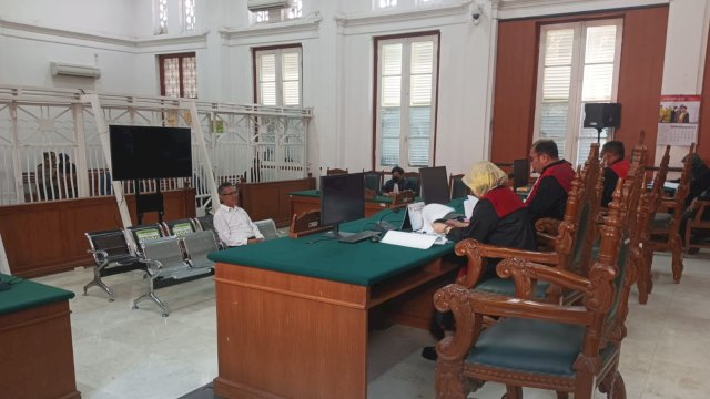 Suasana ruang sidang perkara di PN Tipikor Makassar. Foto Humas PN Makassar